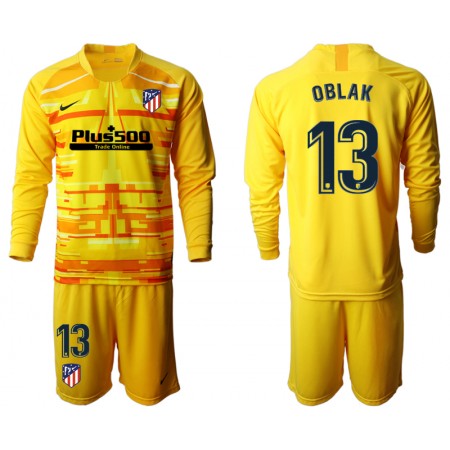 Fußballtrikots Atlético Madrid Torwart OBLAK 13 Kinder II 2019-2020 Langarm